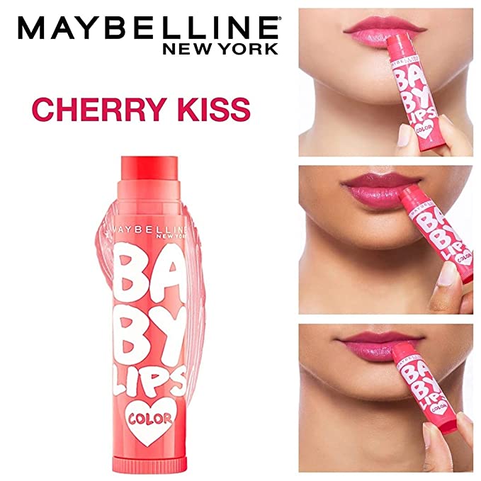 Maybelline Baby Lips Color Lip Balm SPF11 #Cherry Kiss (1.7gm)