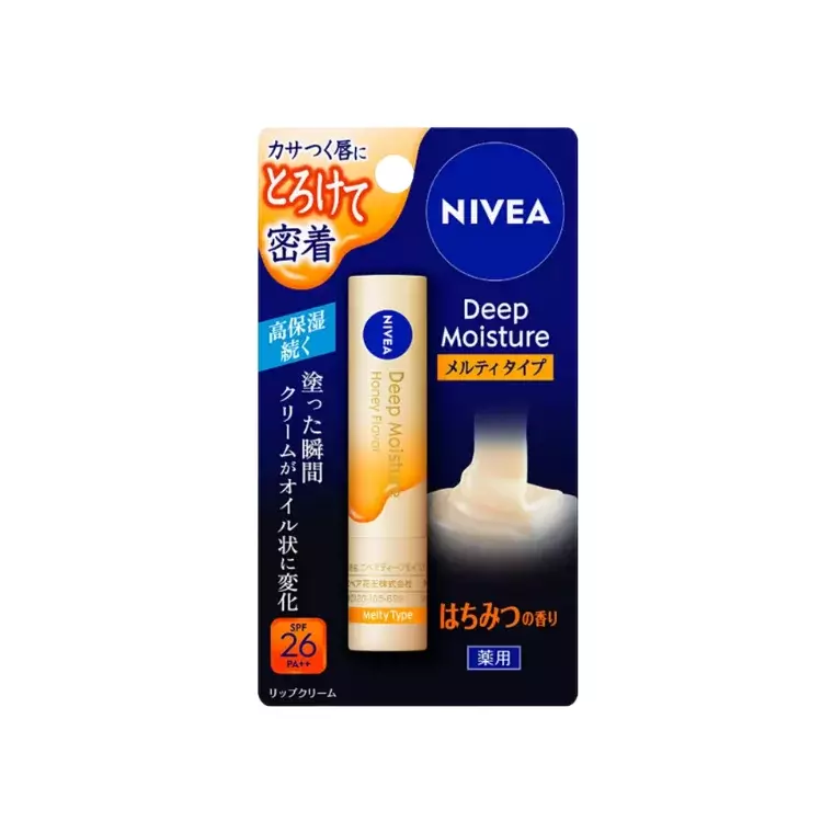Nivea Deep Moisture Melty Medicated Lip Stick Balm Honey Flavour (2.2gm)
