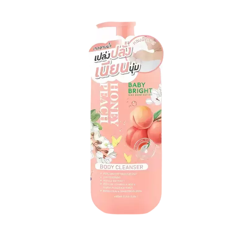 Baby Bright Honey Peach Body Cleanser (450ml)