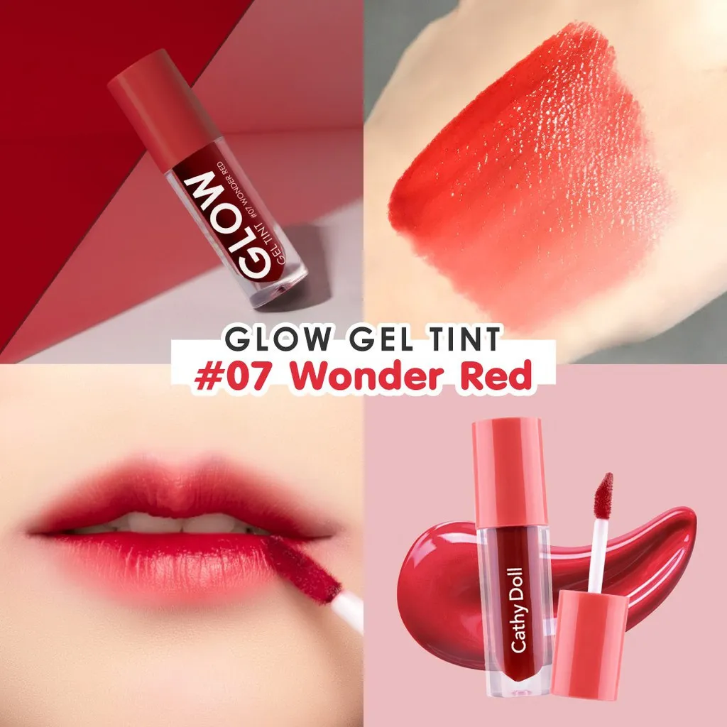 Cathy Doll Glow Gel Tint #07 Wonder Red (2.4gm)