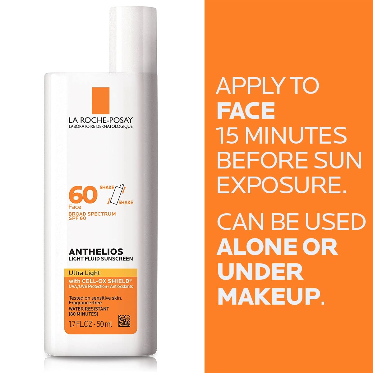 La Roche-Posay Anthelios Ultra Light Fluid Facial Sunscreen SPF 60 (50ml)