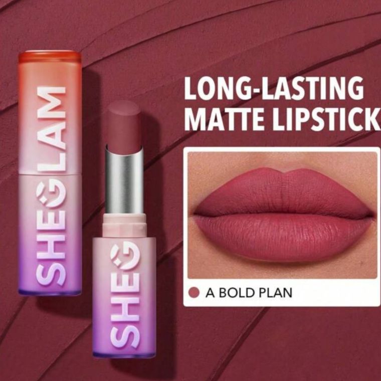 Sheglam Dynamatte Boom Long-lasting Matte Lipstick A Bold Plan(2.7g)