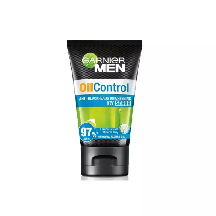 Garnier Men Oil Control Anti-Blackheads Brightening Icy Scrub (100ml)
