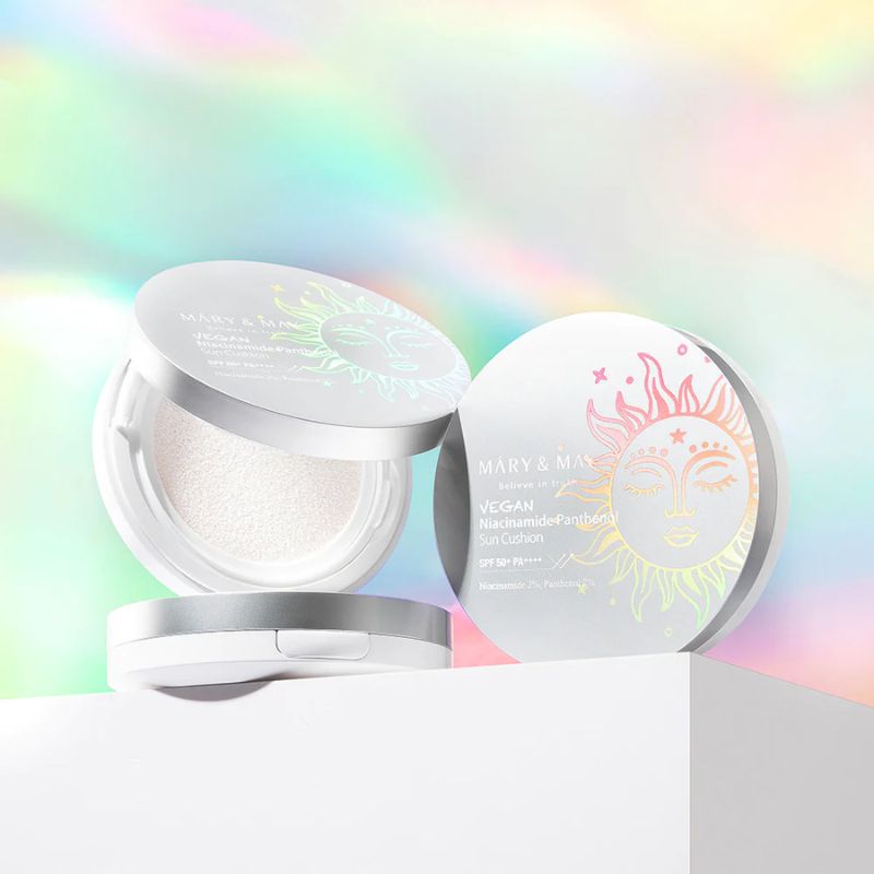 Mary & May Yegan Vegan Niacinamide Panthenol Sun Cushion SPF50+ PA++++ (25g)