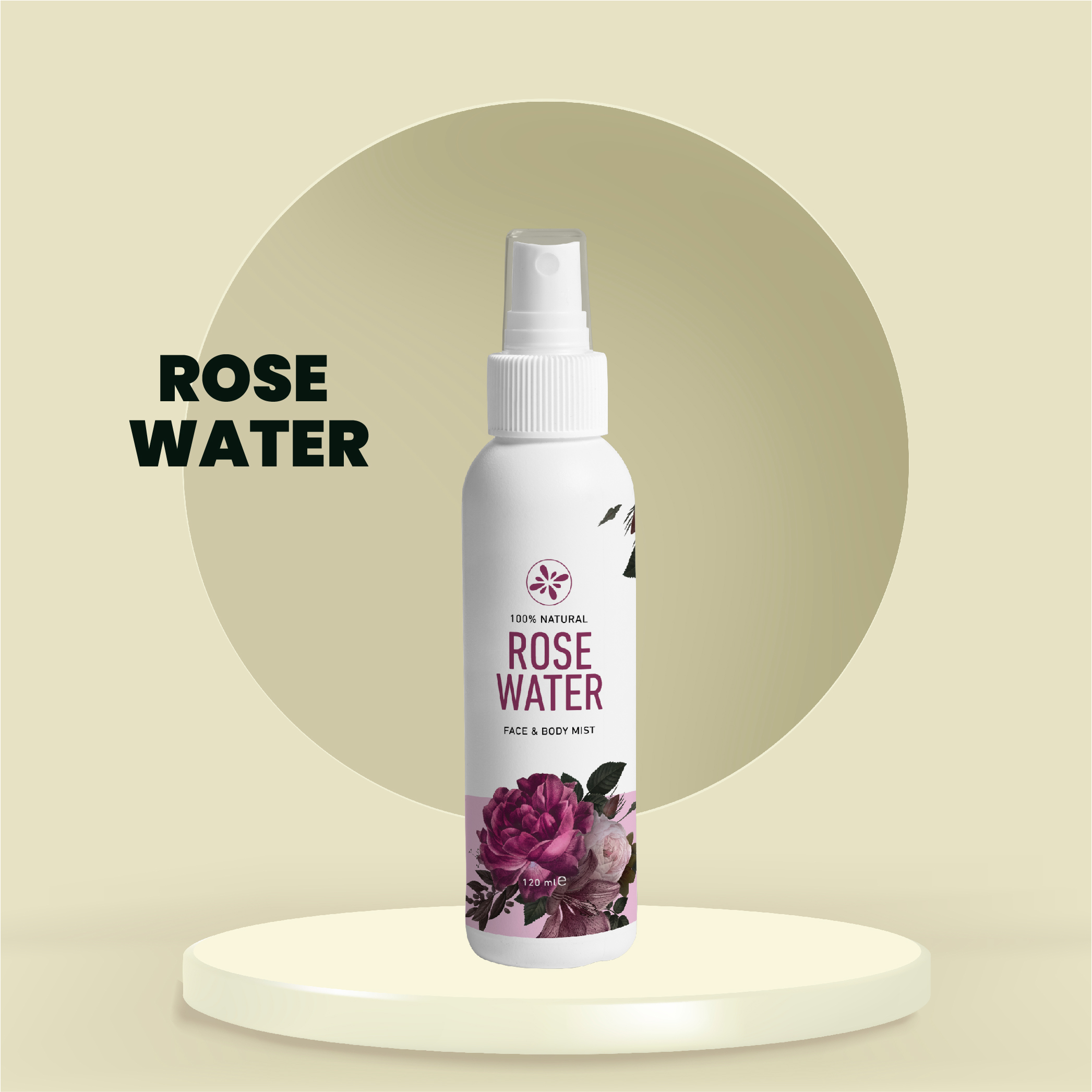 Skin Cafe 100% Natural Rose Water Face And Body Mist (120ml)