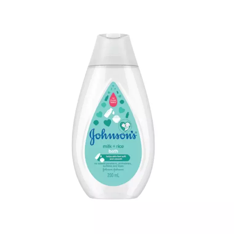 Johnson’s Milk + Rice Hair and Body Baby Bath (200ml)