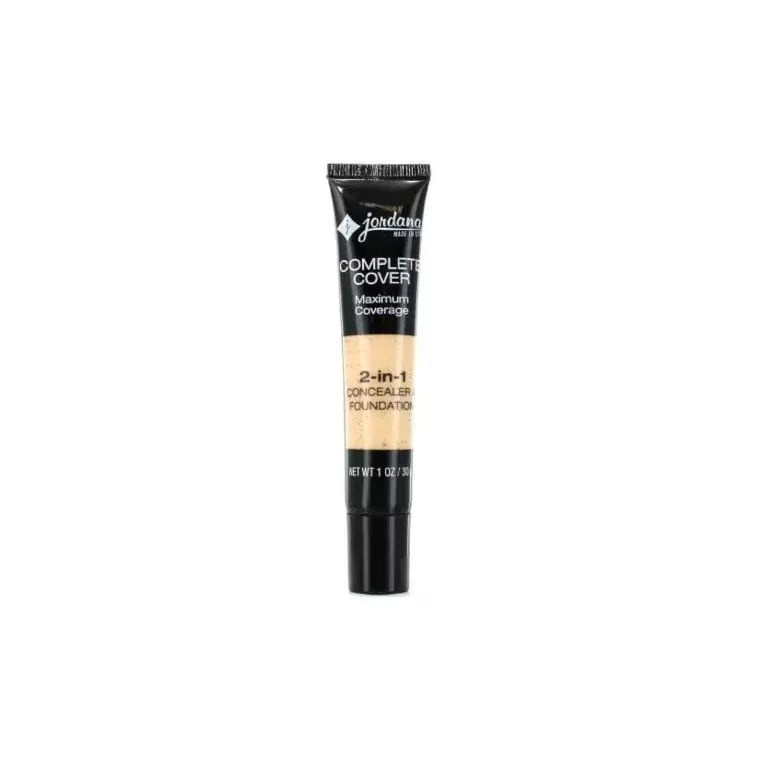 Jordana Complete Cover 2-in-1 Concealer & Foundation - 01 Fair Beige (30gm)