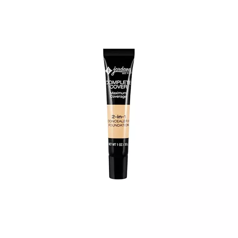 Jordana Complete Cover 2-in-1 Concealer & Foundation - 04 Natural Beige (30gm)