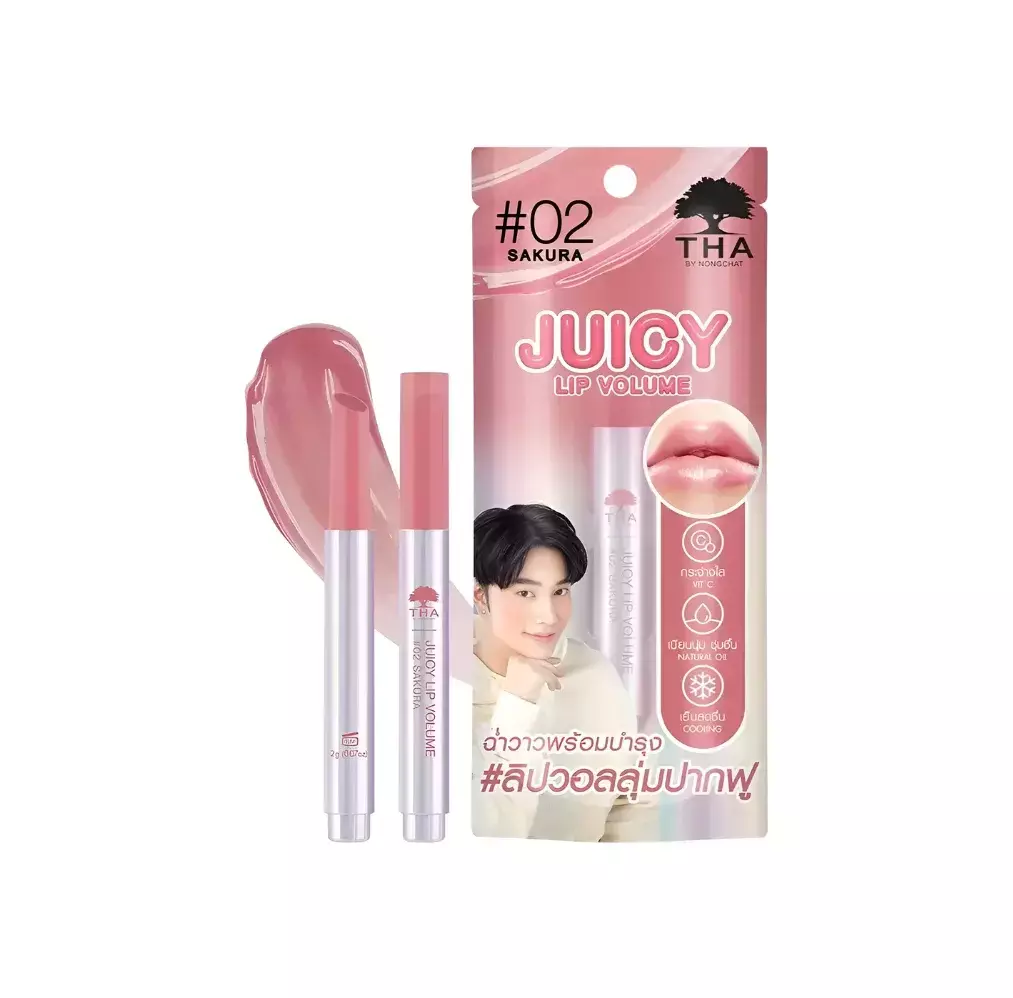 Tha By Nongchat Juicy Lip Volume #02 Sakura (2gm)