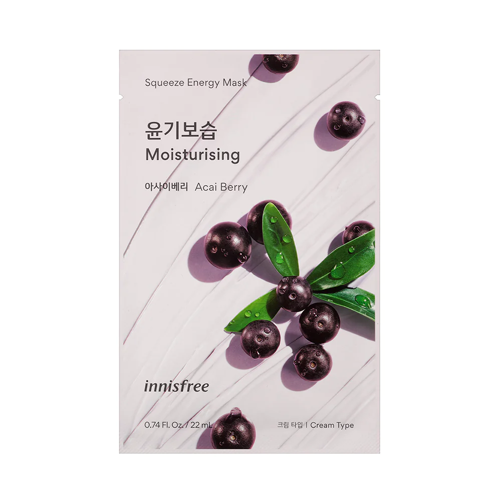 Innisfree Squeeze Energy Mask - Acai Berry (22ml)