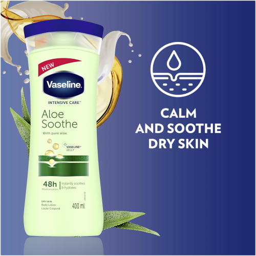 Vaseline Intensive Care Soothing Body Lotion For Dry Skin Aloe (400ml)