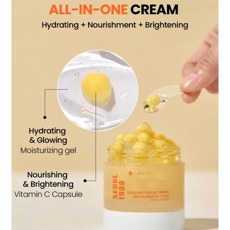 Ksecret Seoul 1988 Capsule Cream : Niacinamide 5% + Yuja (50ml)