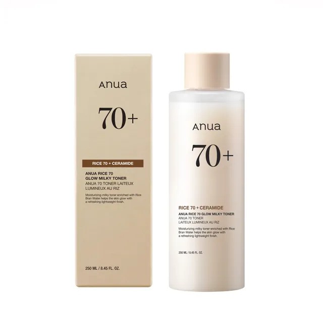 Anua Rice 70+ Ceramide Glow Milky Toner (250ml)