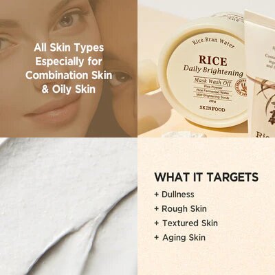 Skinfood Rice Daily Brightening Mask Wash Off (210gm)