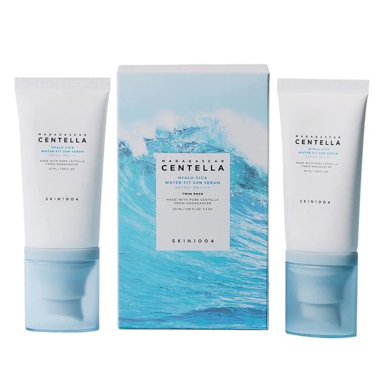 SKIN1004 Madagascar Centella Hyalu-Cica Water-Fit Sun Serum Twin Pack (50ml+50ml)