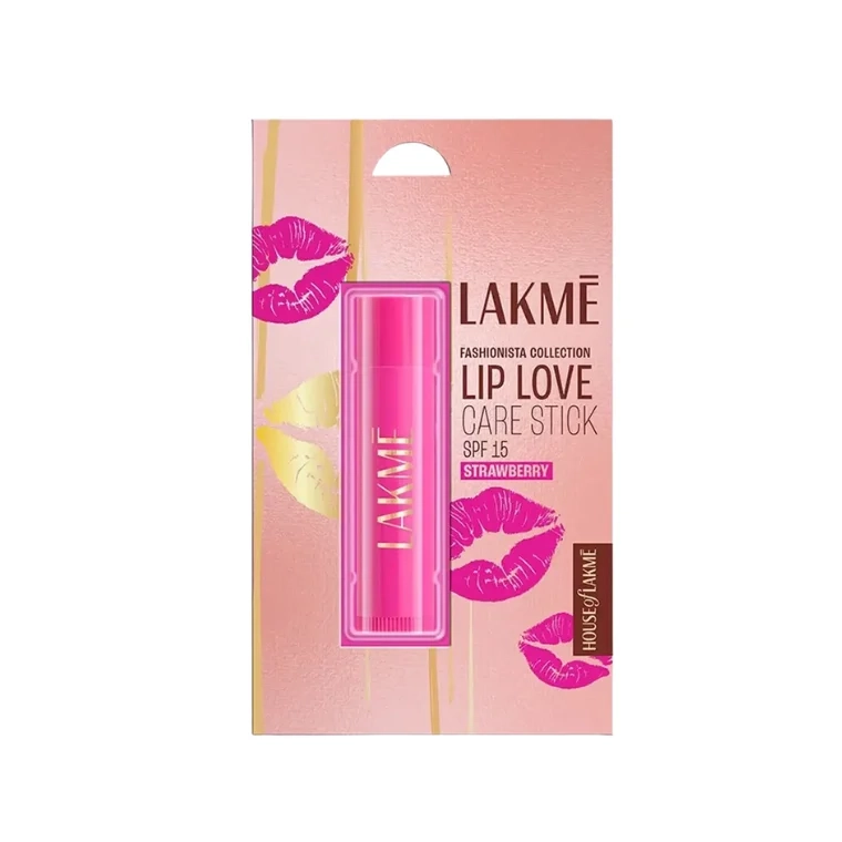 Lakmé Lip Love Care Stick SPF 15 #Strawberry (4.5gm)