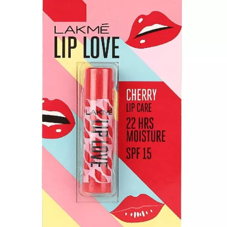 Lakme Lip Love Chapstick Lip Balm SPF15 #Cherry (4.5gm)