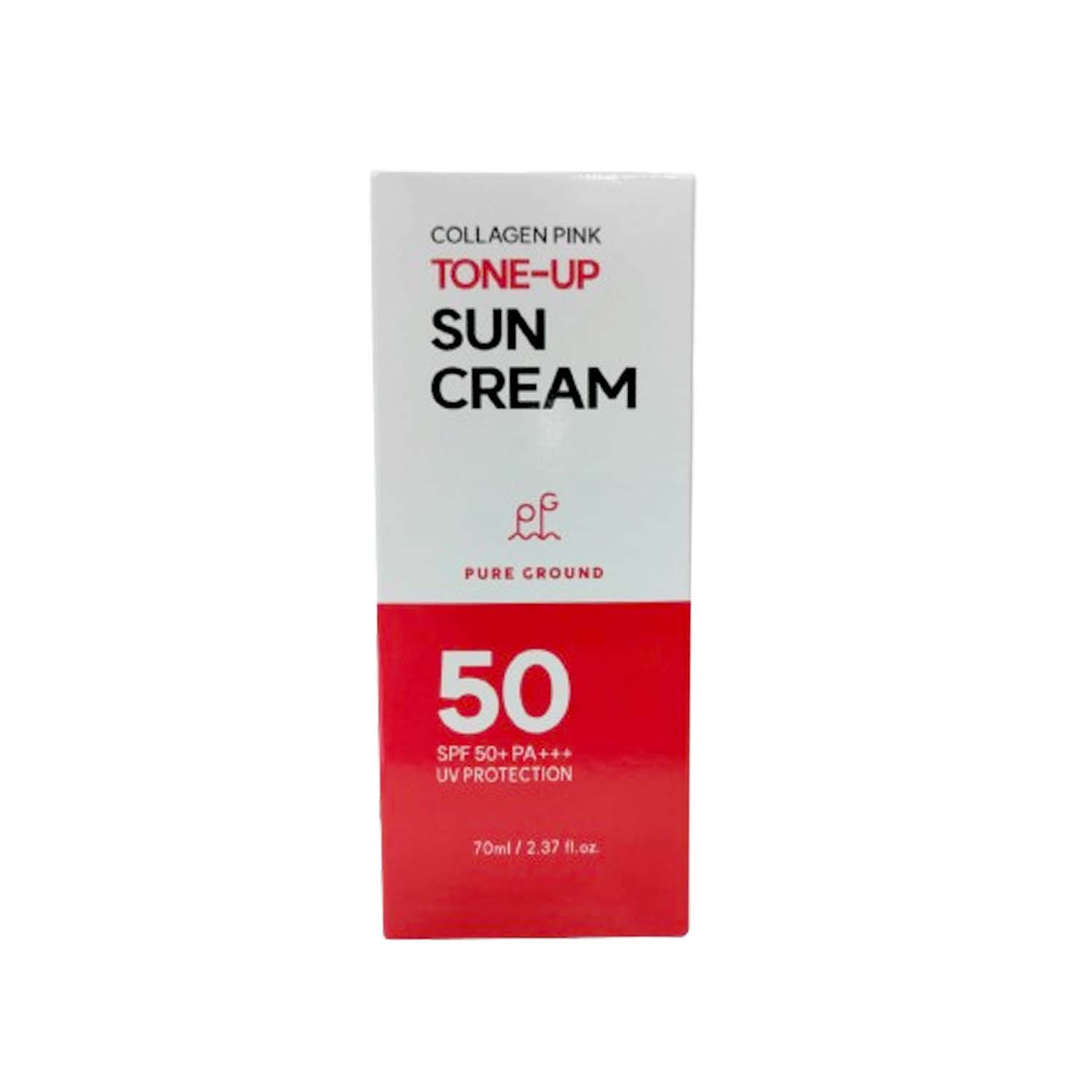 Pure Ground Collagen Pink Tone Up Sun Cream Spf 50 (70ml)