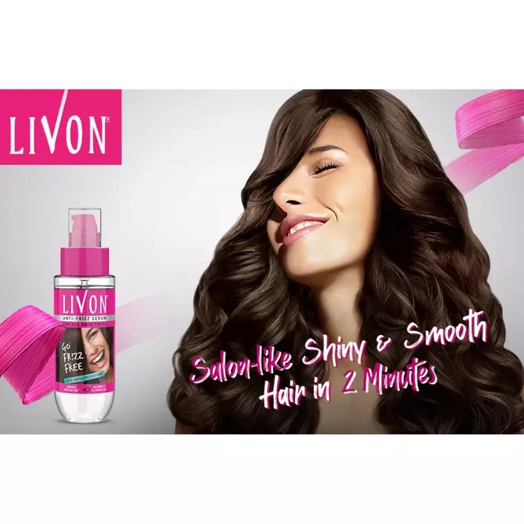 Livon Anti Frizz Serum for All Hair Types (45ml)