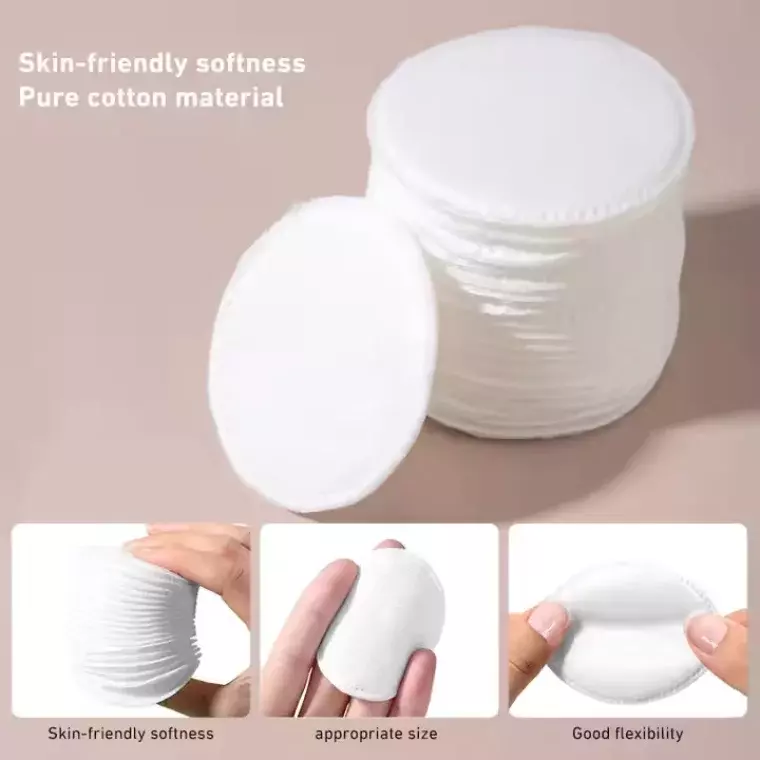 LMLTOP Cosmetic Circular Makeup Cotton Pads (80Pcs)