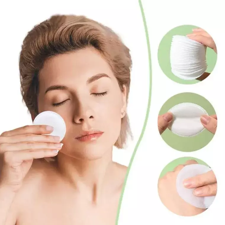 Lmltop Soft Skin Friendly Organic Cotton Pads (100pcs)