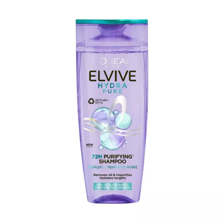 L'Oréal Paris Elvive Hydra Pure 72h Purifying Shampoo (400ml)