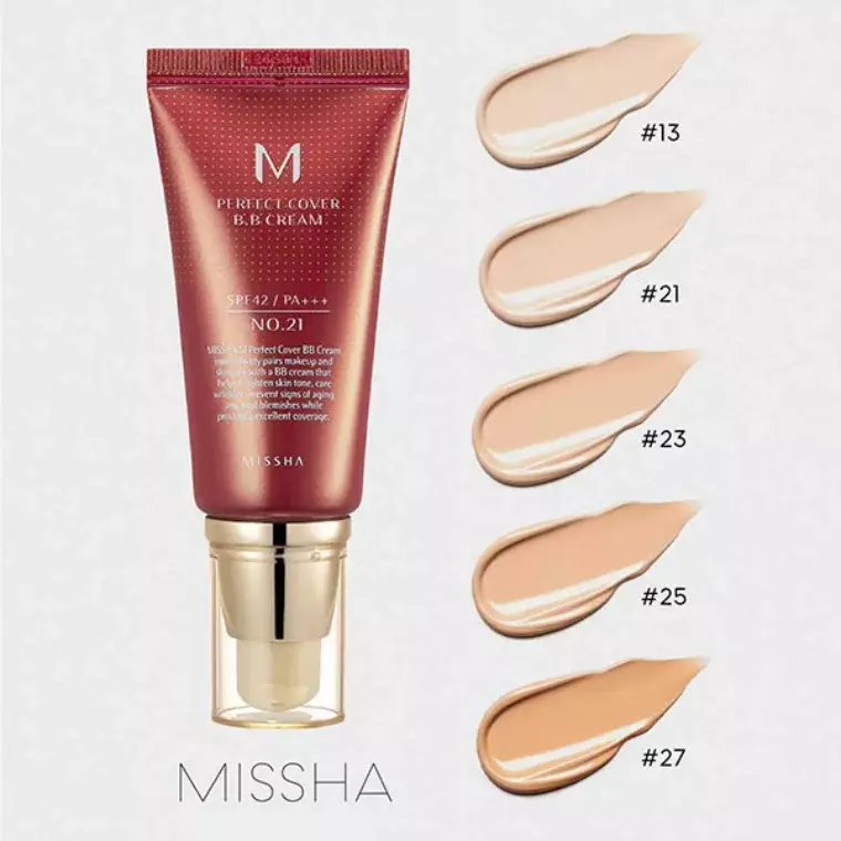 Missha M Perfect Covering BB Cream SPF42 PA++ + #21 Light Beige (20ml)