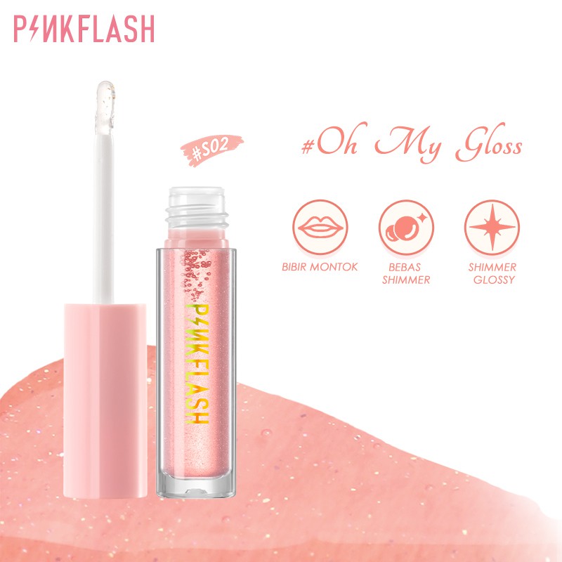 Pink Flash Ever Glossy Moist Lip gloss Twinkle #S02 (2.3ml)