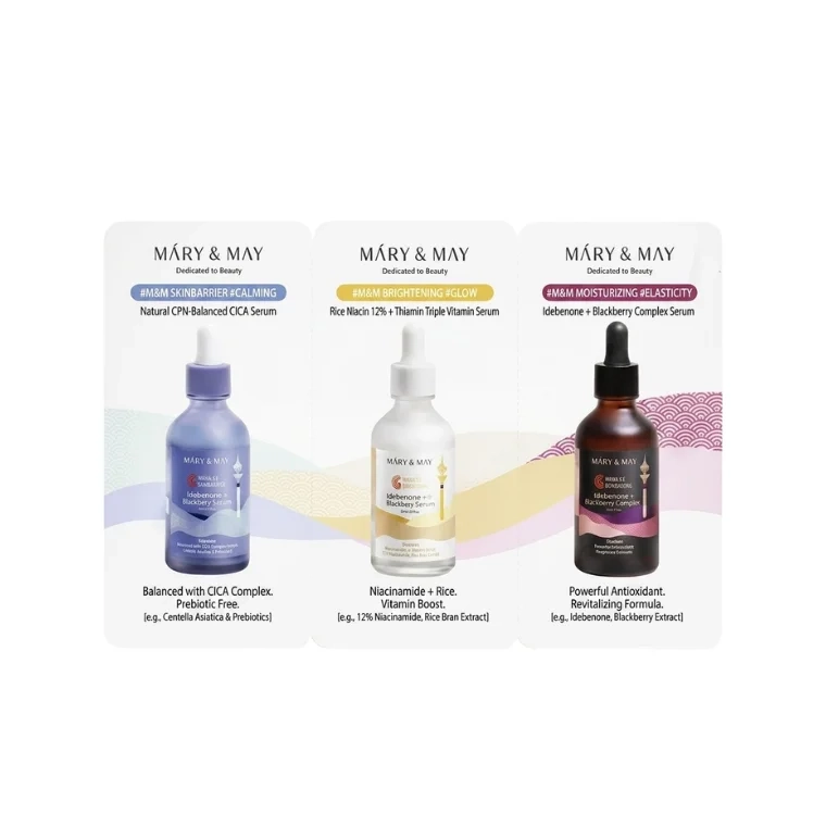 2000 টাকা এমাউন্টের পারচেজে পেয়ে যাচ্ছেন Mary & May Seoul Edition Serum Trial Mini Pack একদম ফ্রি