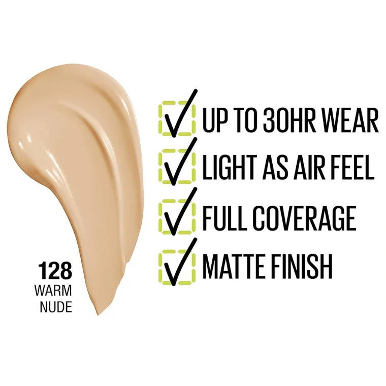 Maybelline Super Stay Foundation review Warm Nude  (30ml)