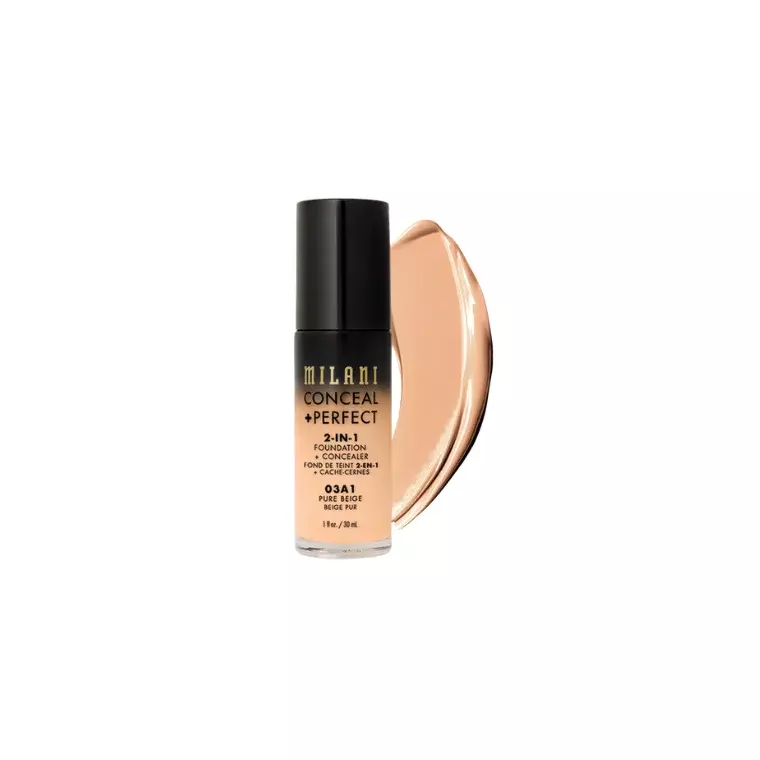 Milani Conceal+Perfect 2-In-1 Foundation+Concealer 03A1 Pure Beige (30gm)