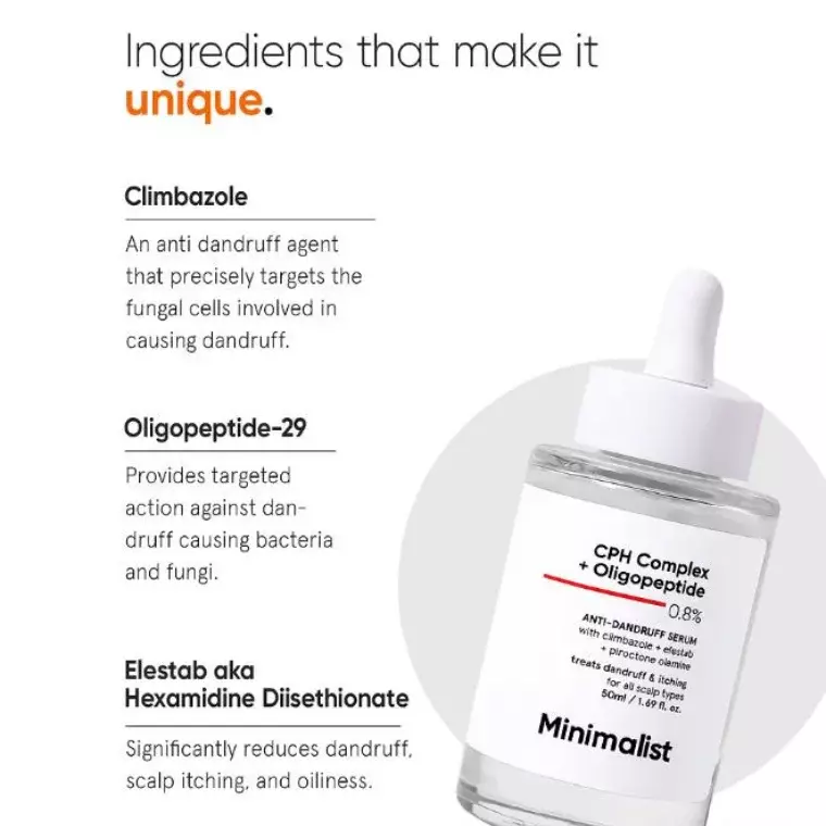 Minimalist CPH Complex + Oligopeptide 0.8% Anti-Dandruff Serum (50ml)