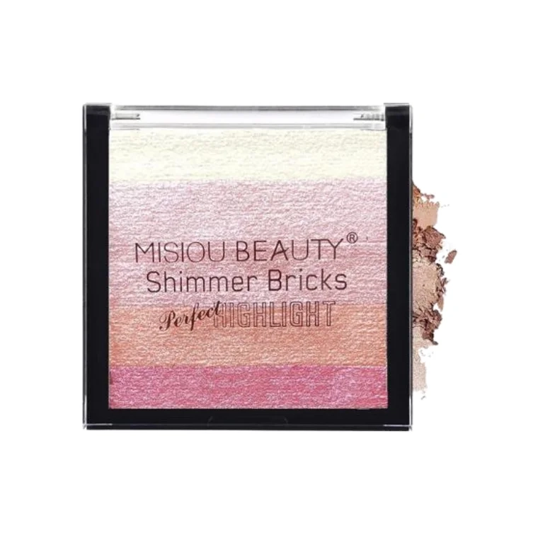 Misiou Beauty Shimmer Bricks Perfect Multicolor Highlighter #04 (10gm)