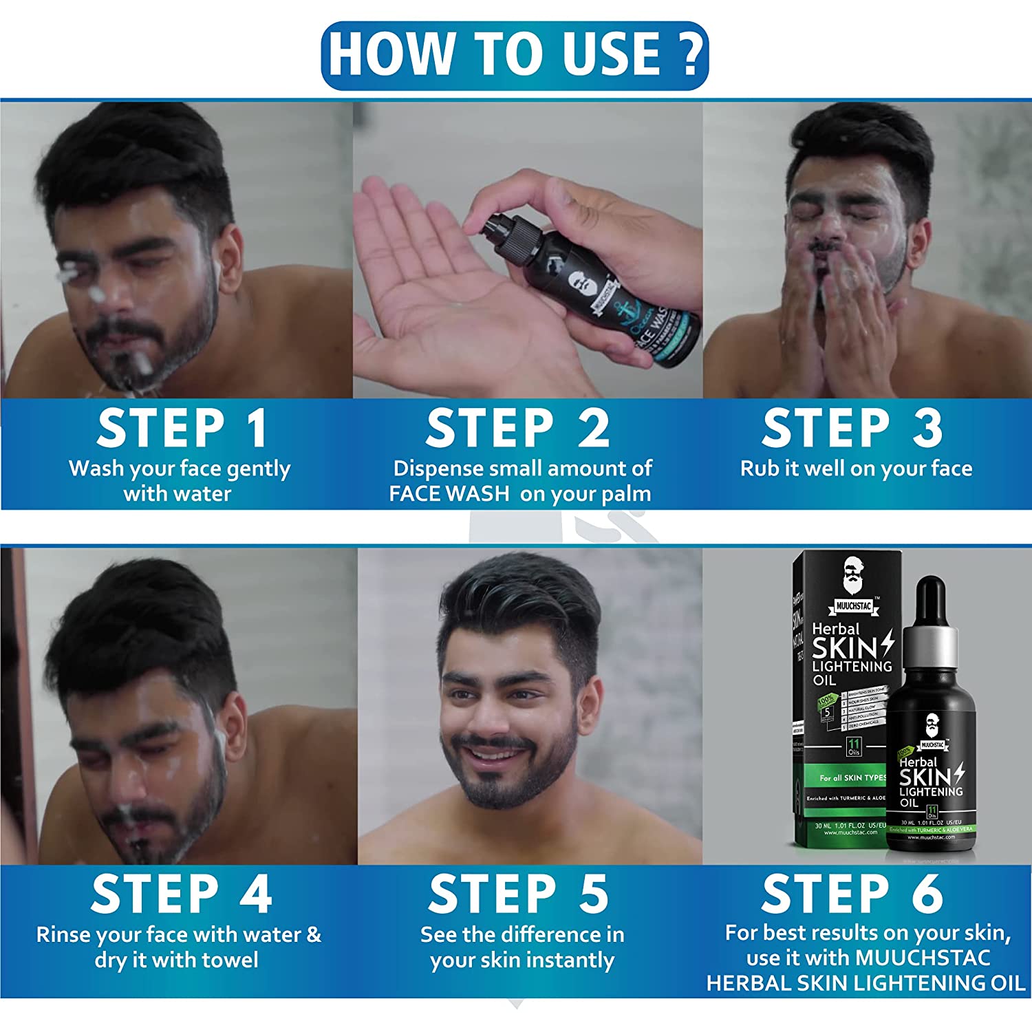 Muuchstac Ocean Face Wash for Men (100ml)