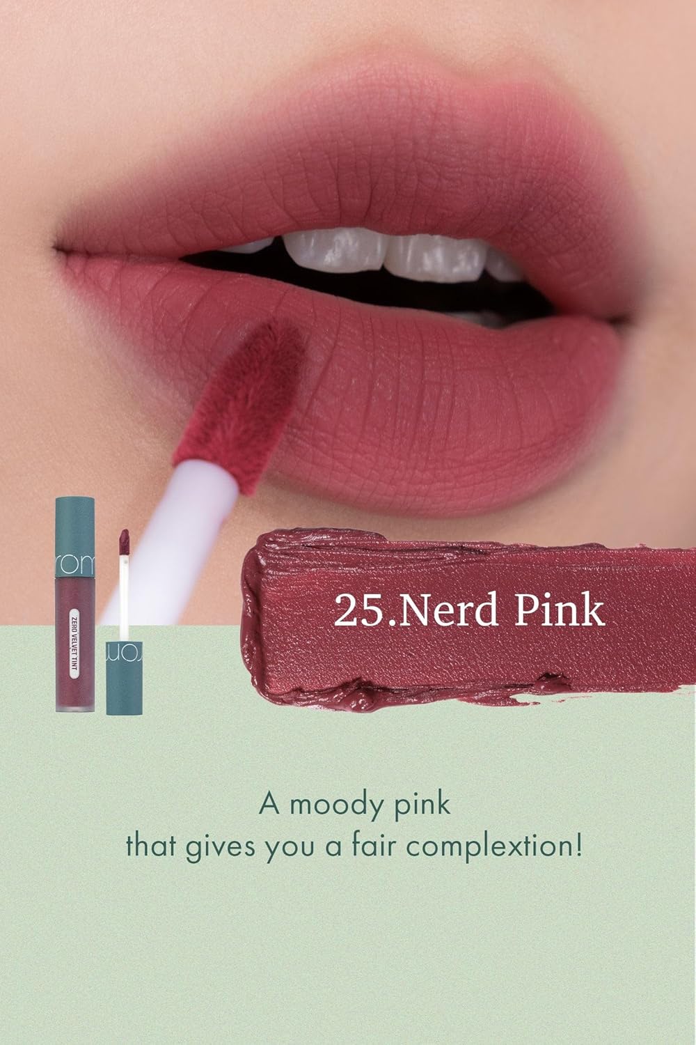 Rom&nd Zero Velvet Tint #25 Nerd Pink(5.5gm)