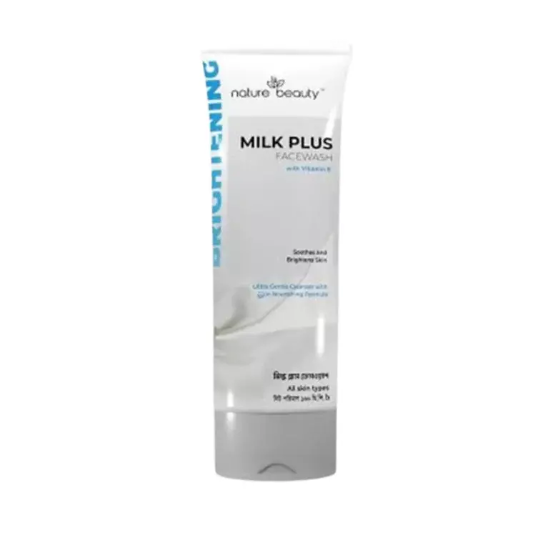 Nature Beauty Milk Plus Face Wash with Vitamin-E (100ml)