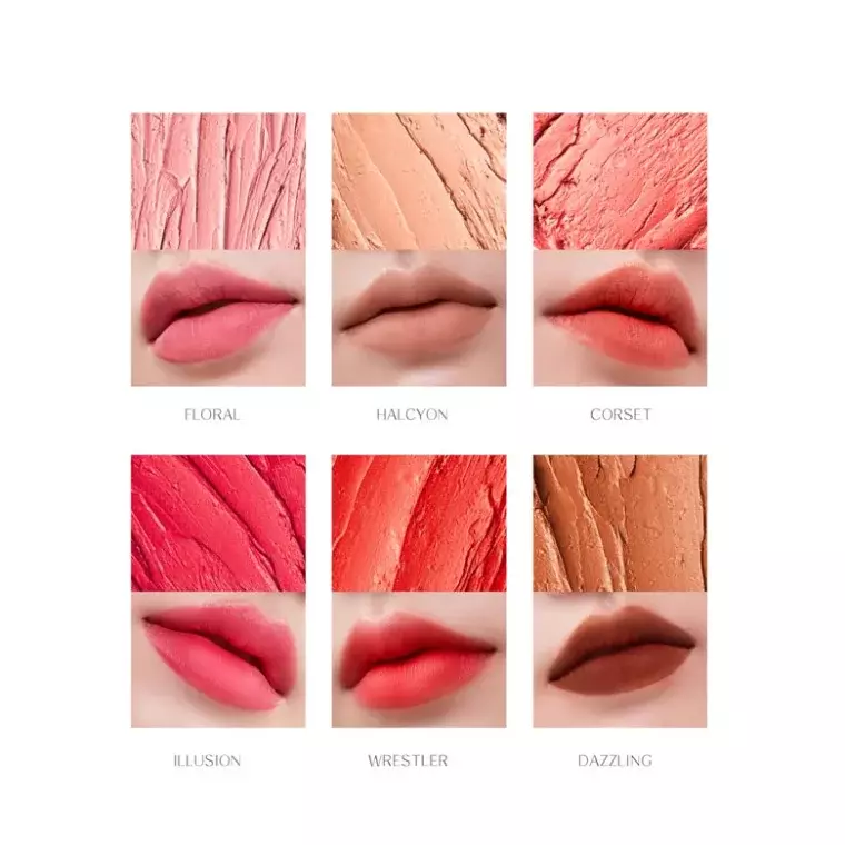 The Nbp Foggy Smudge Matte Lip Set 6items (0.7gm)