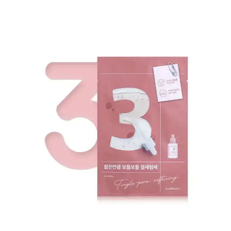 Numbuzin No.3 Tingle-Pore Softening Sheet Mask (27ml)