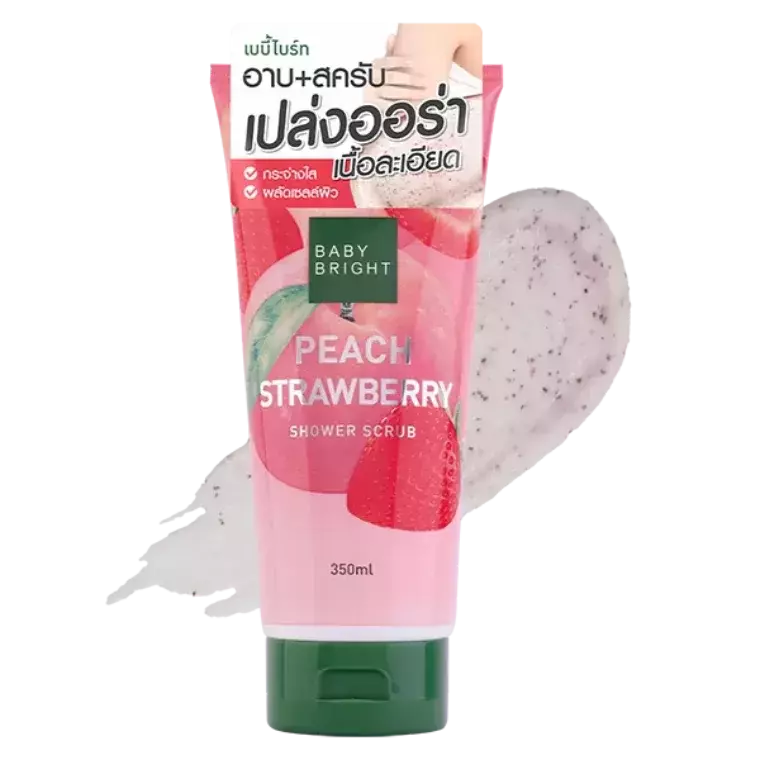 Baby Bright Peach Strawberry Shower Scrub (350ml)