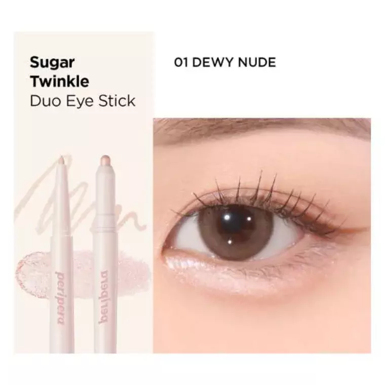 Peripera Sugar Twinkle Duo Eye Stick #01 Dewy Nude (0.55gm)