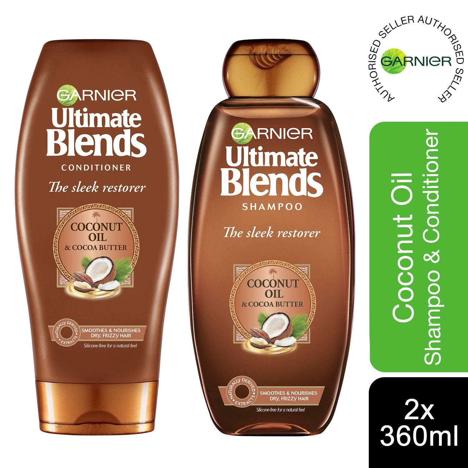 Garnier Ultimate Blends Coconut Oil Frizzy Hair Conditioner (360ml)