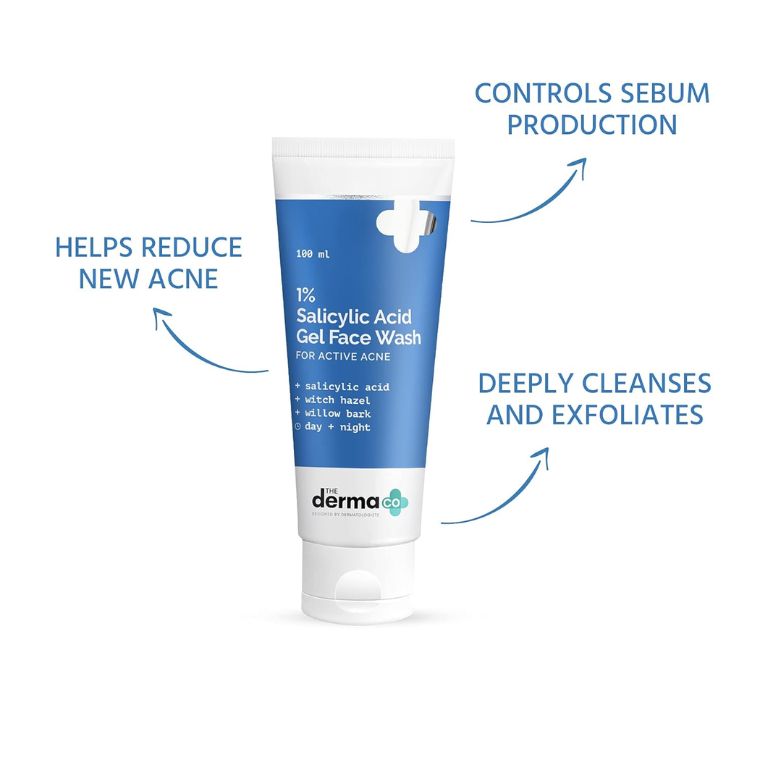 The Derma Co 1% Salicylic Acid Gel Daily Face Wash (100ml)