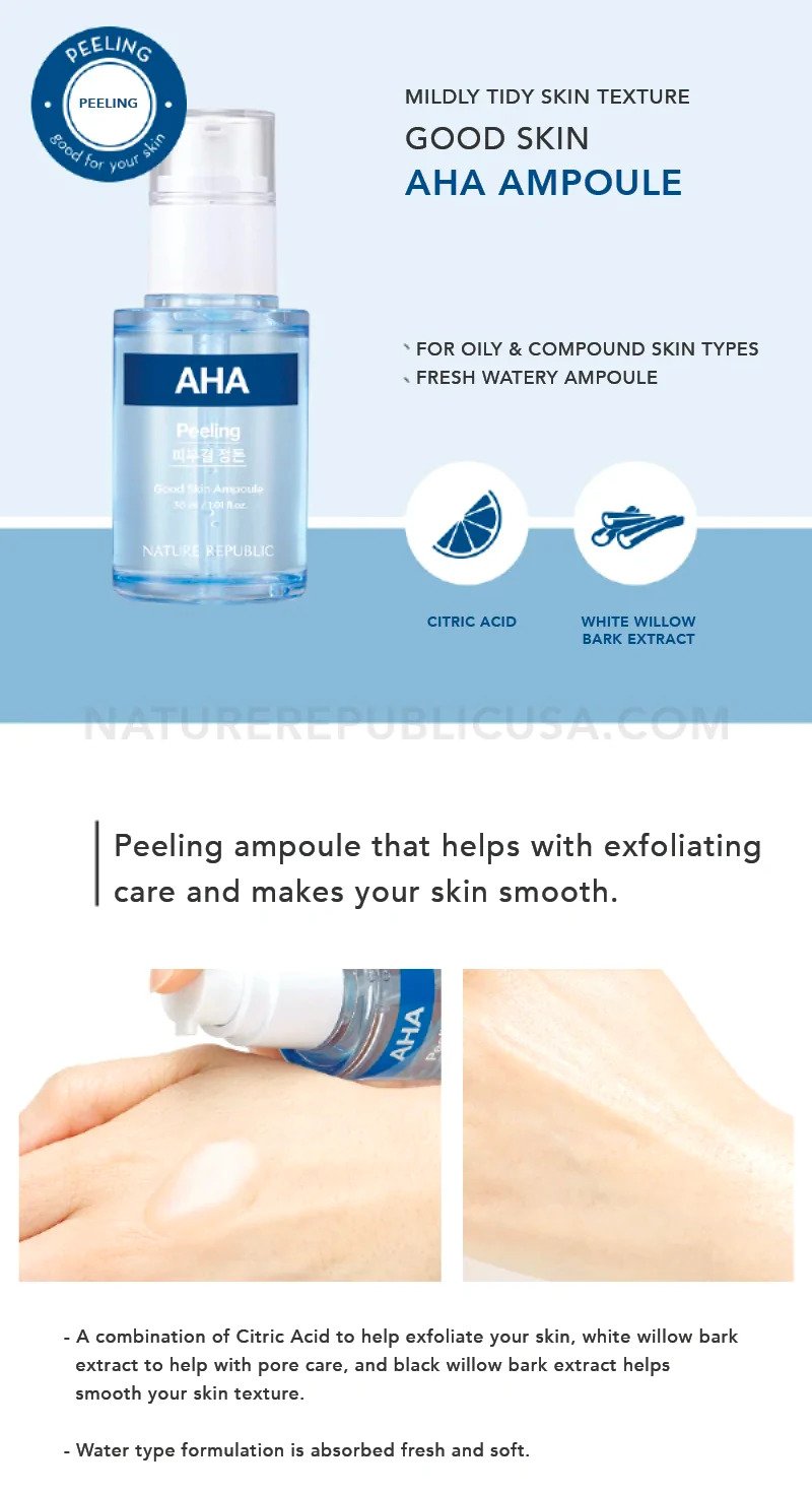 Nature Republic AHA Good Skin Ampoule Peeling (30ml)