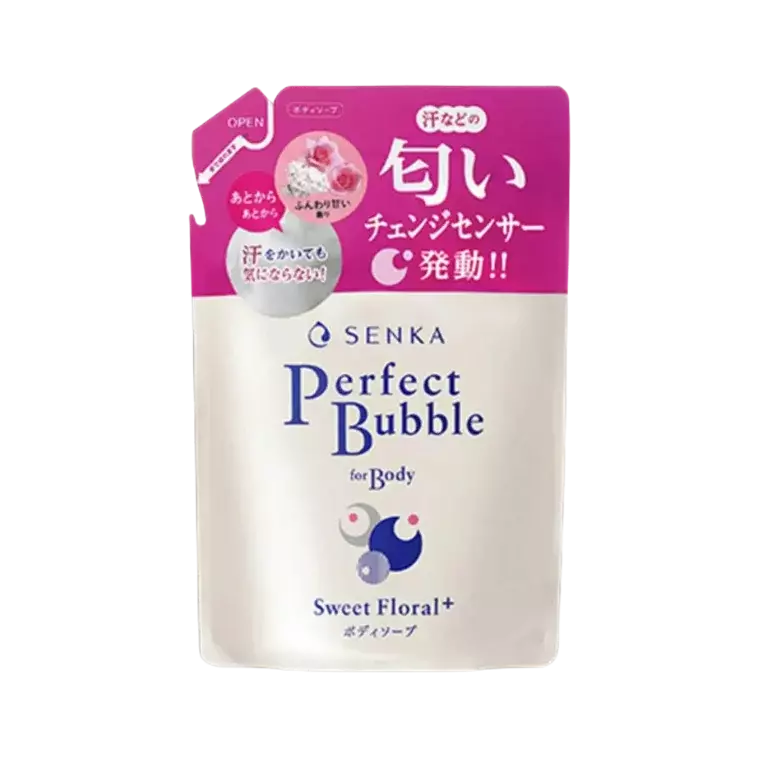 Senka Perfect Bubble For Body Sweet Floral Foaming Body Wash (350ml)