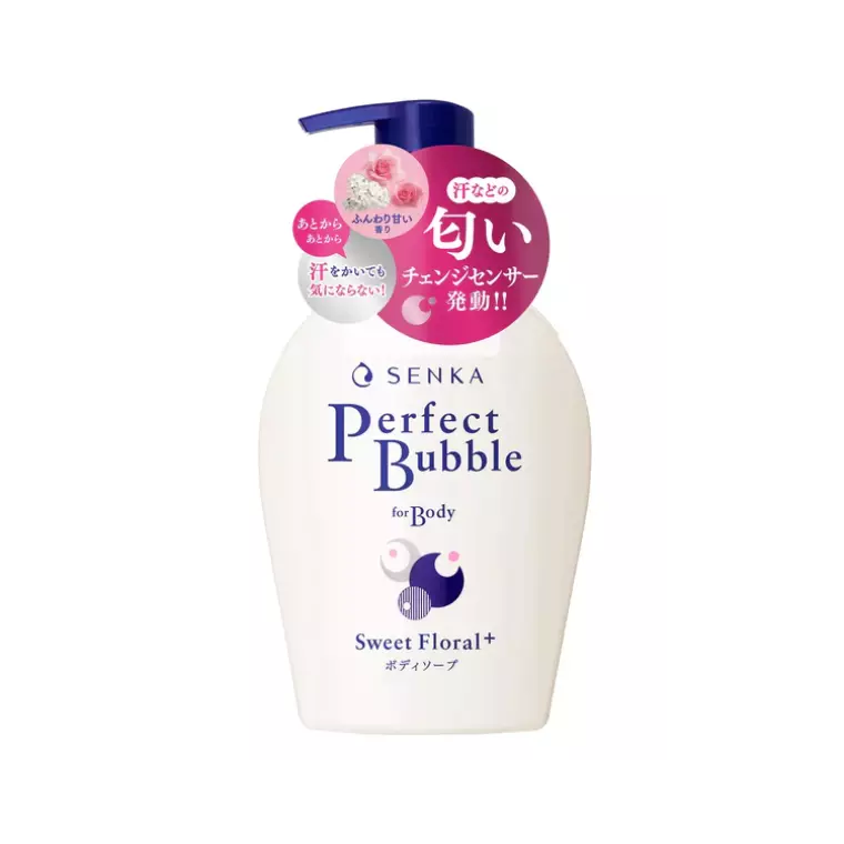 Senka Perfect Bubble For Body Sweet Floral Foaming Body Wash (500ml)