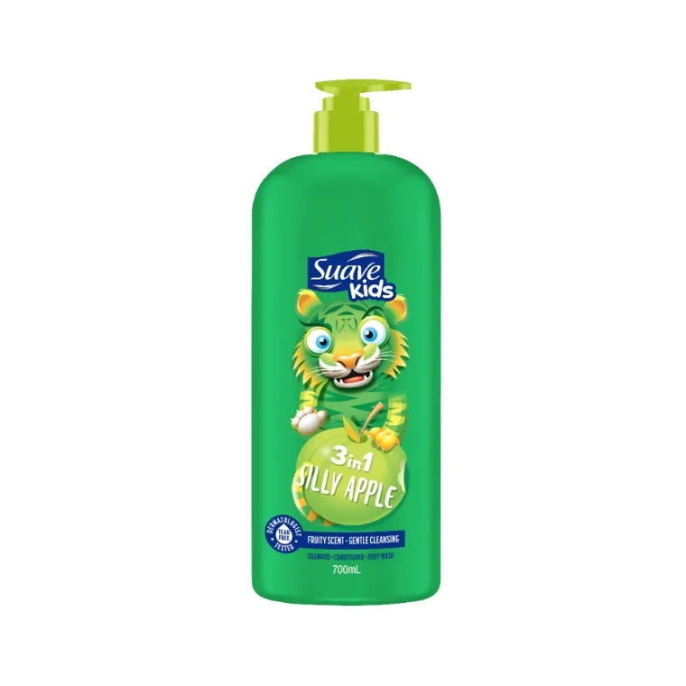 Suave Kids 3-in-1 Shampoo Conditioner + Body Wash #Silly Apple (700ml)