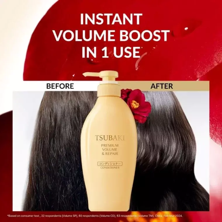 Shiseido Tsubaki Premium Volume & Repair Conditioner (450ml)