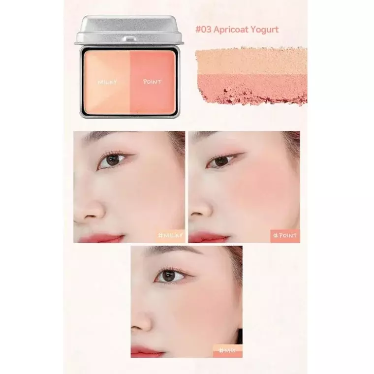 Skinfood Buttery Cheek Cake Twin  03 Apricot Yogurt (9.5gm)