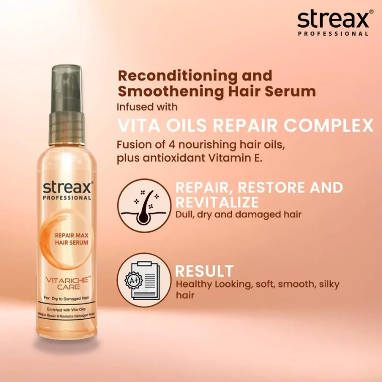 Streax Professional Vitariche Care Repair Max Serum (100ml)