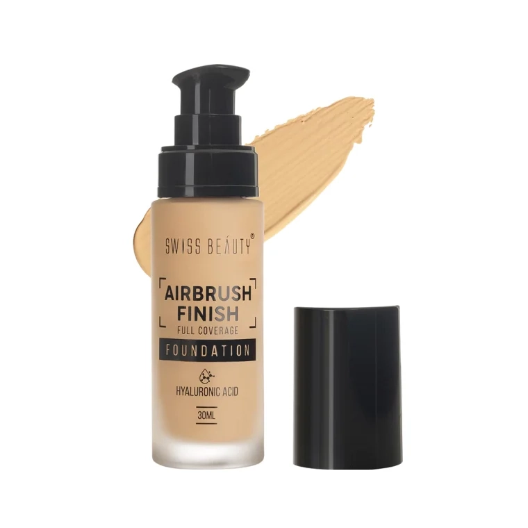 Swiss Beauty Airbrush Finish Full Coverage Foundation #02 Fair Ivory (30ml)